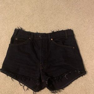 Levi’s black jean shorts